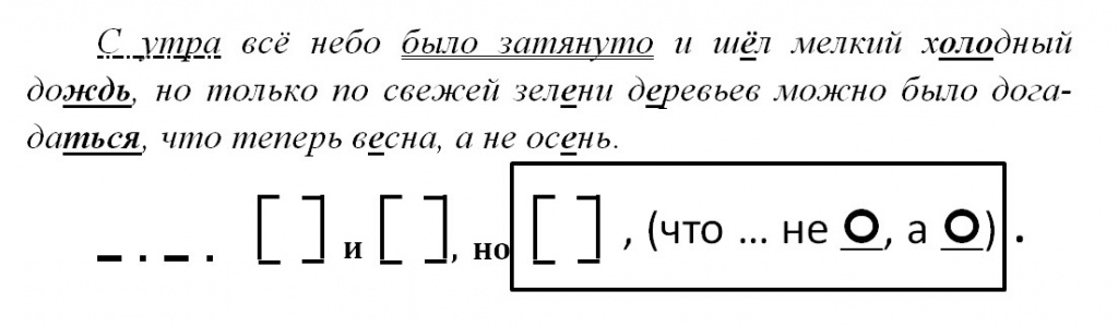 Разбор предложения по Шаталову